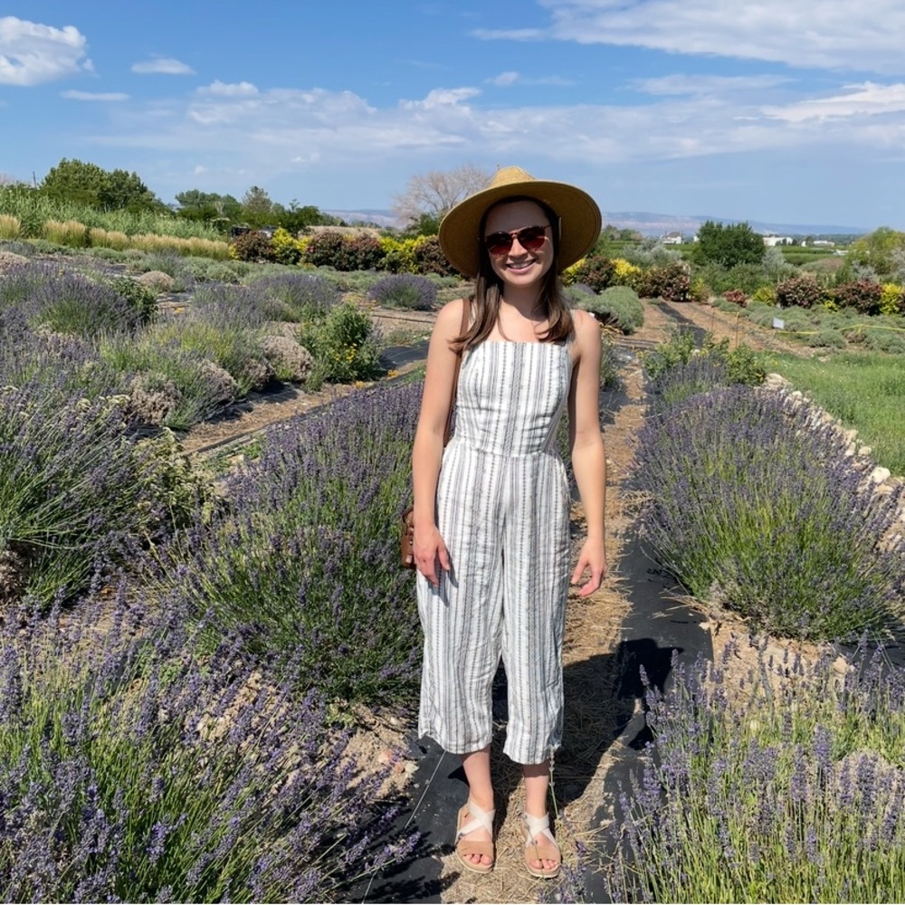 Old Navy Striped Linen Jumpsuit